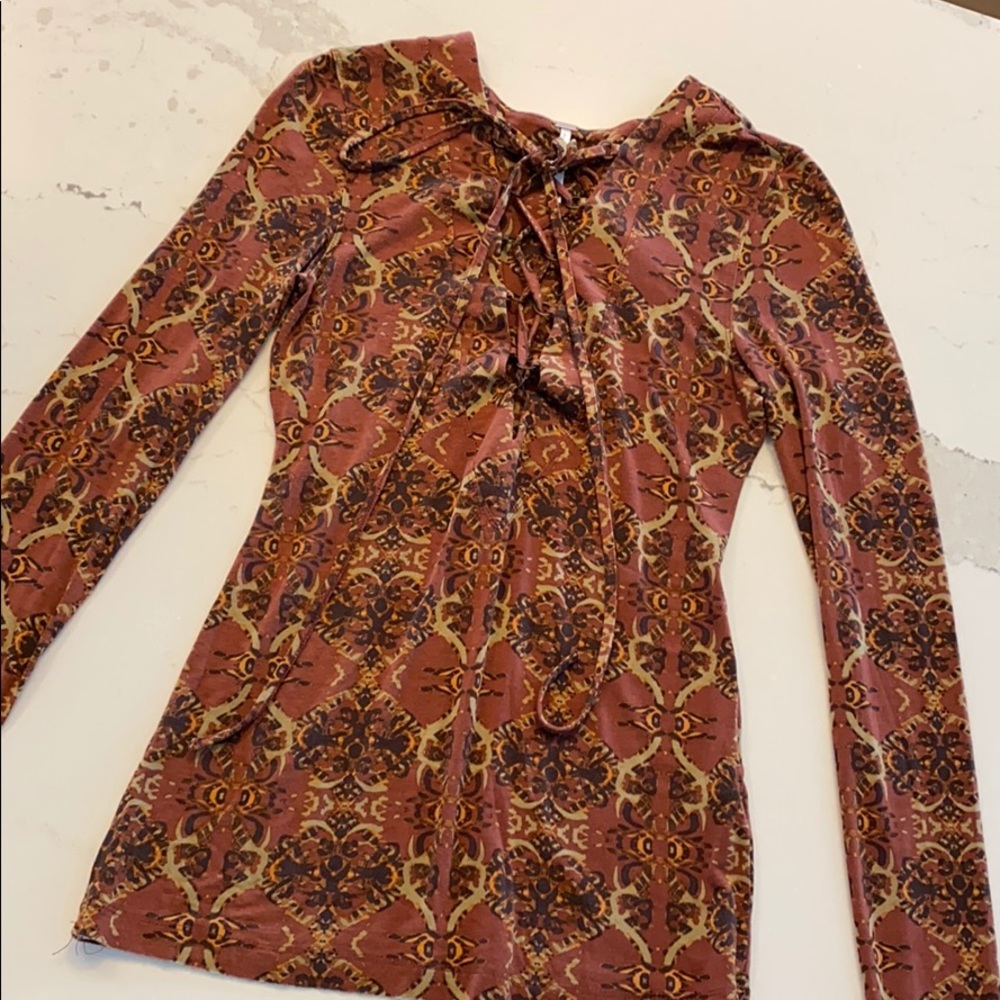 Free People Lace-up Long Sleeve